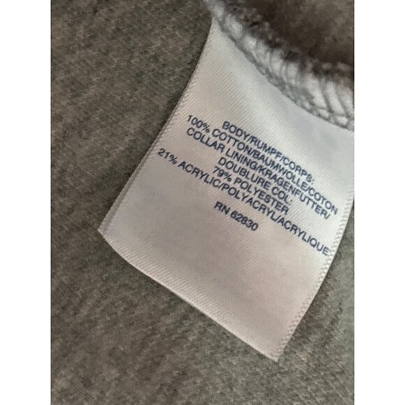 Lands End Mens Herringbone Quarter-Zip Sweater S 34-36 Fleece Lined Collar - Picture 4 of 4